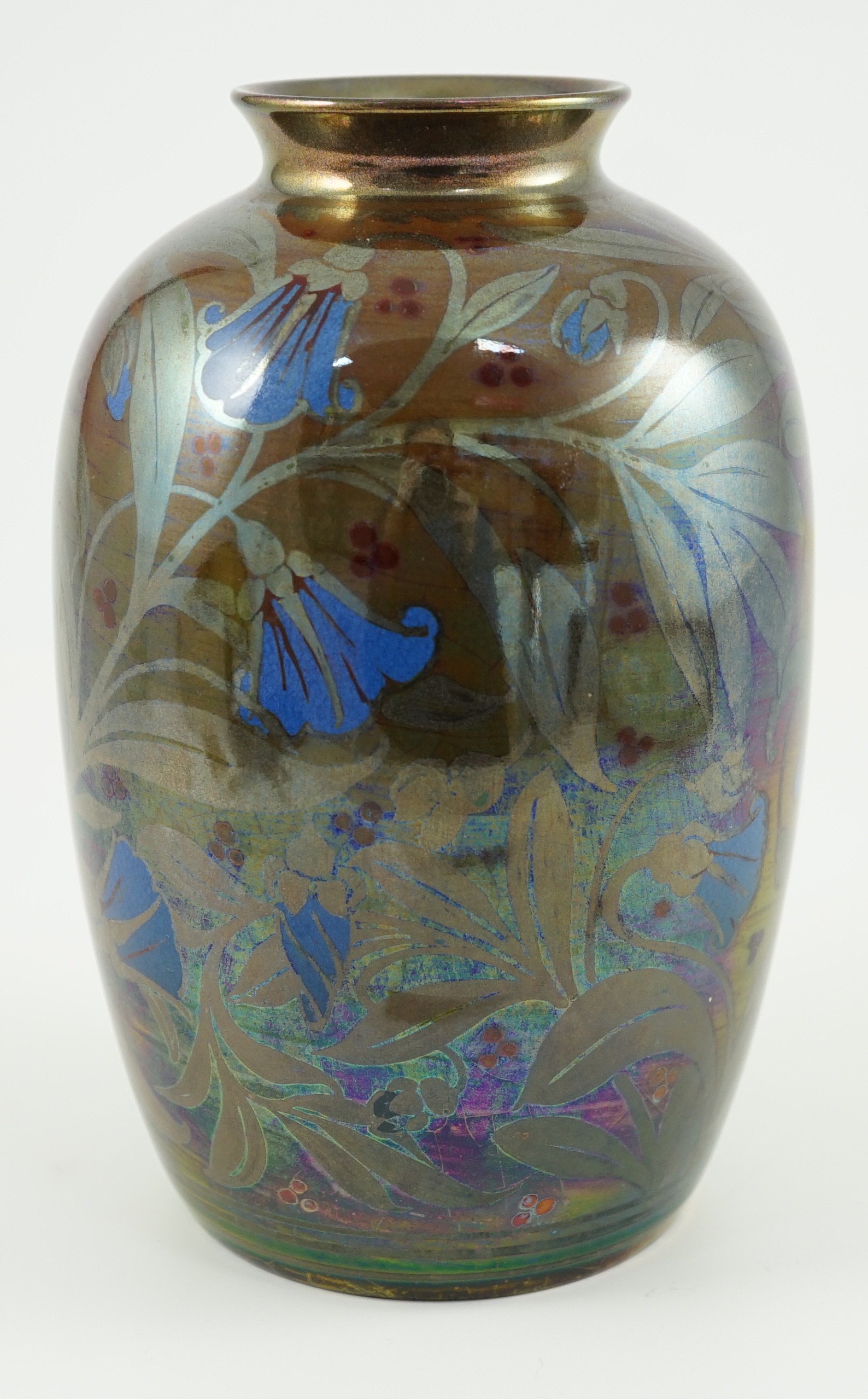 A Pilkington's Lancastrian ovoid vase, by William S. Mycock, 1923, 19cm high